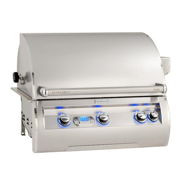 Fire Magic Echelon Diamond E660I 30-Inch Built-In Natural Gas Grill W/ One Infrared Burner, Rotisserie, & Digital Thermometer - E660I-8L1N